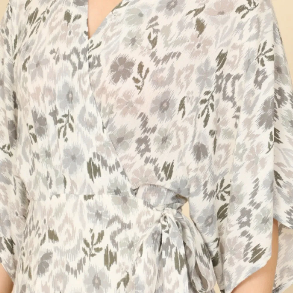Floral Wrap Dress
