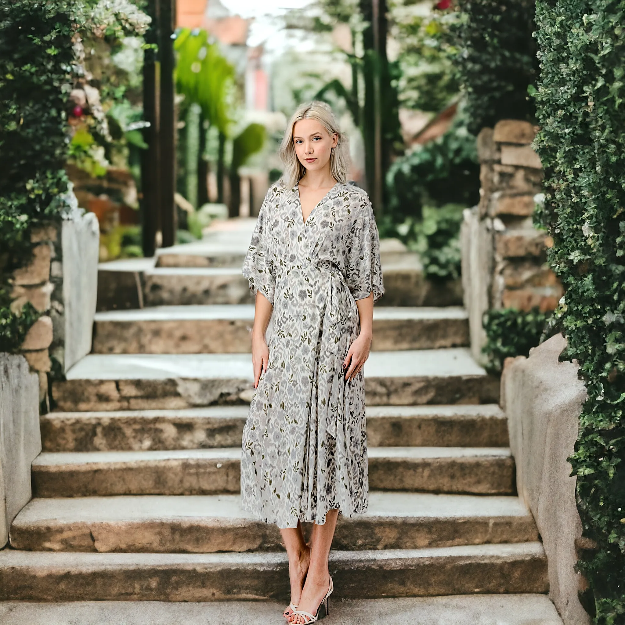 Floral Wrap Dress