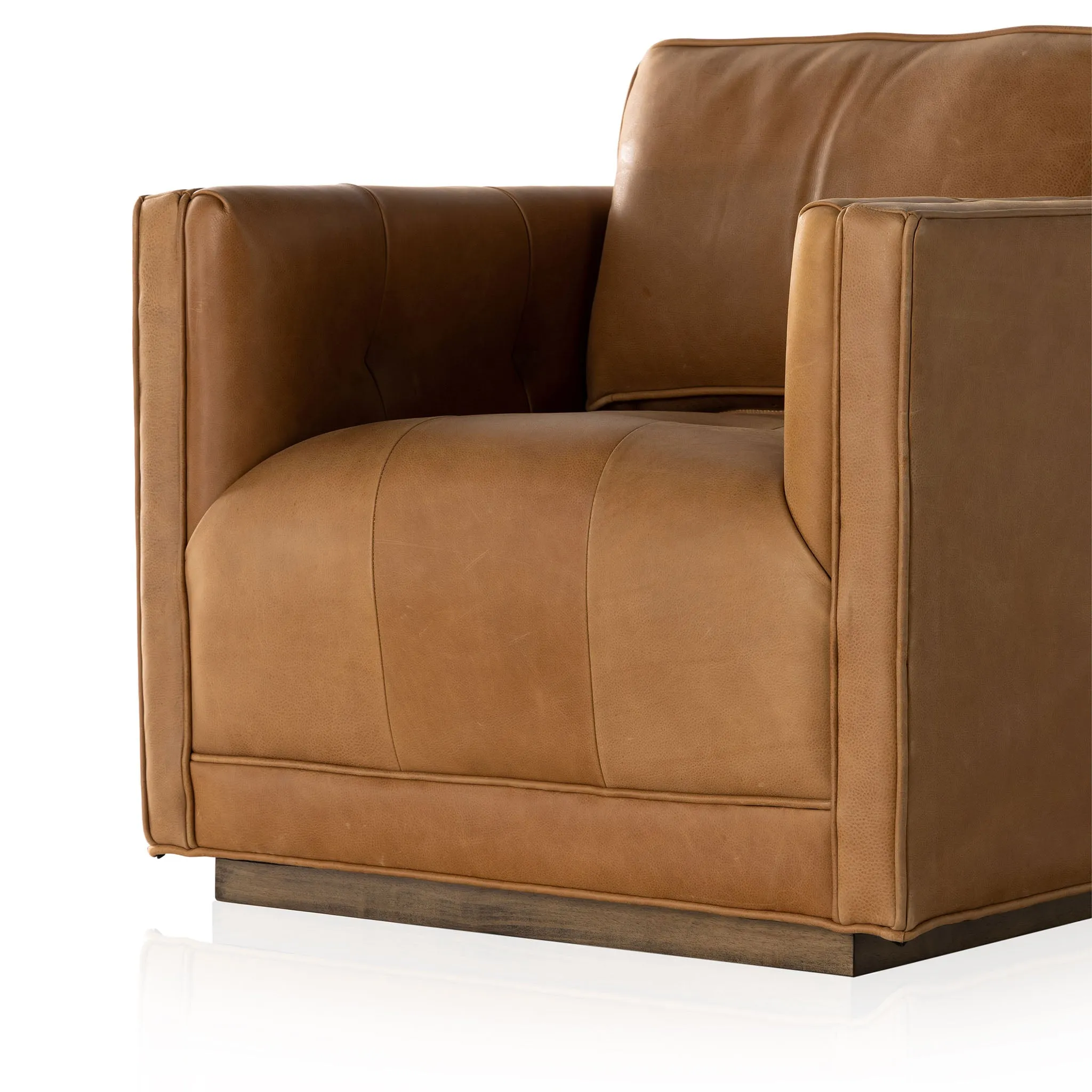 Four Hands Kiera Swivel Chair In Palermo Cognac