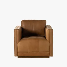 Four Hands Kiera Swivel Chair In Palermo Cognac