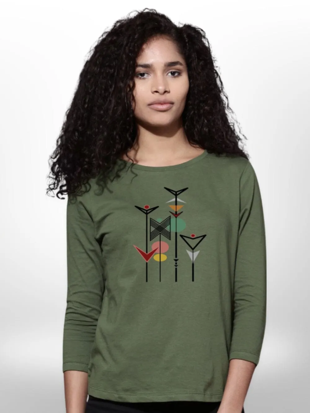 four Quarter Sleeve Stylish Ladies T-shirt