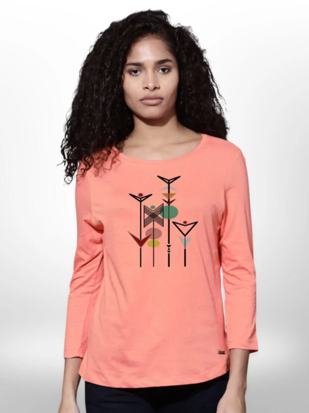 four Quarter Sleeve Stylish Ladies T-shirt