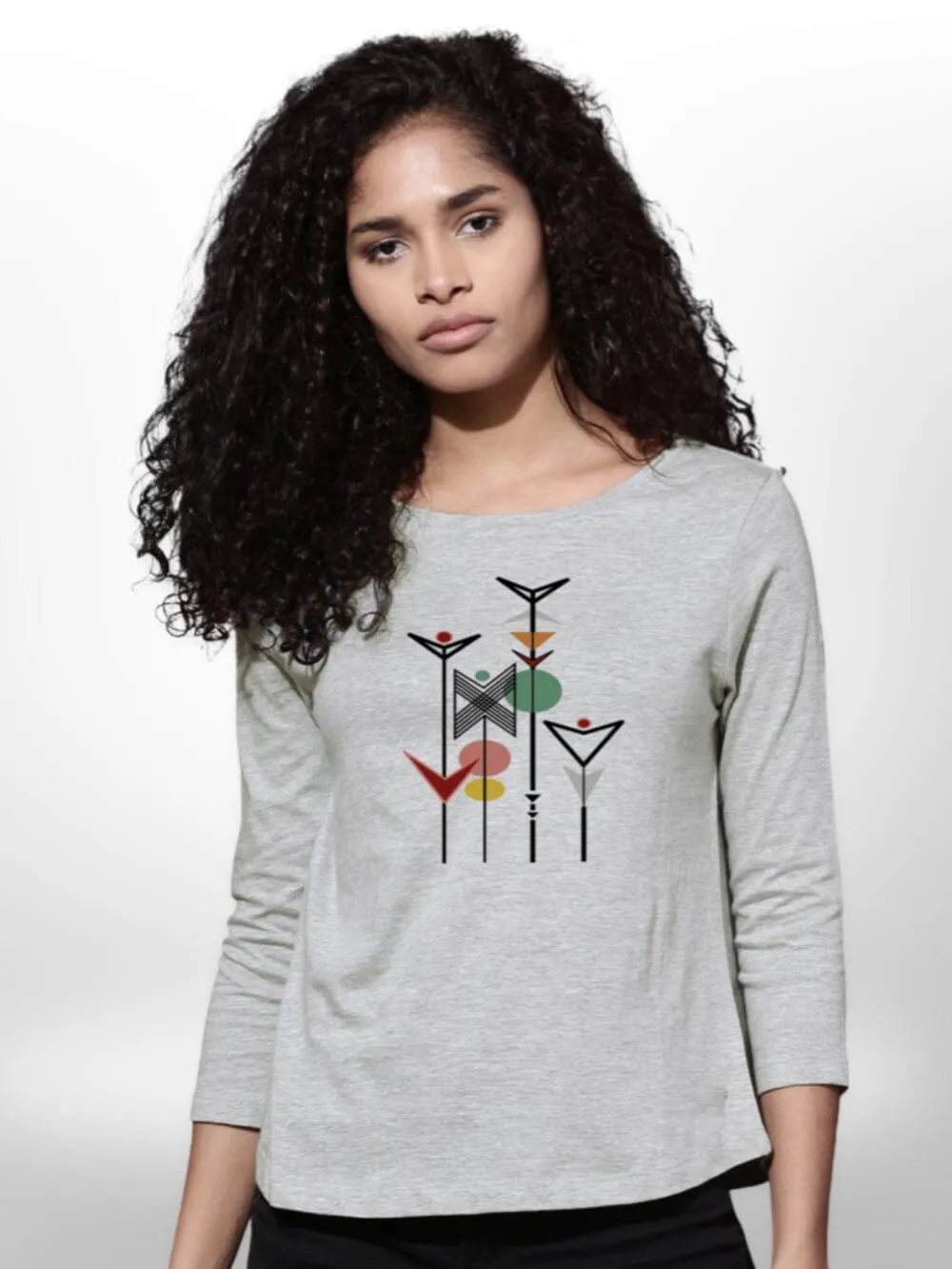 four Quarter Sleeve Stylish Ladies T-shirt