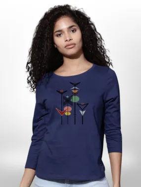 four Quarter Sleeve Stylish Ladies T-shirt