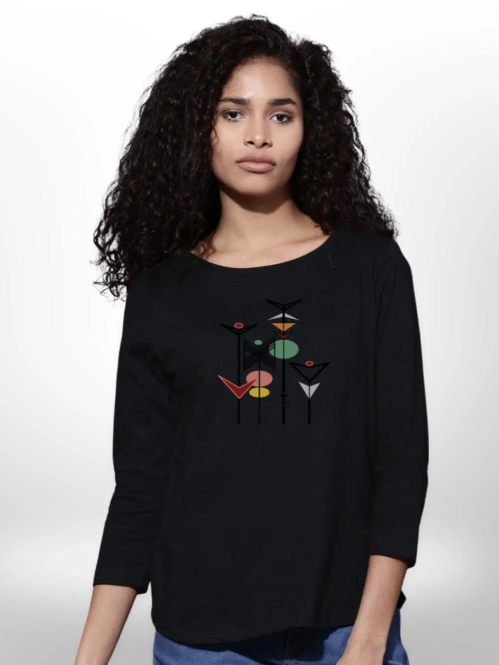 four Quarter Sleeve Stylish Ladies T-shirt