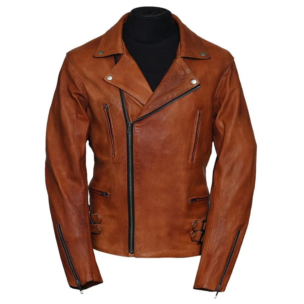 Frisco Motorcycle Easy Rider Turquoise Leather Jacket