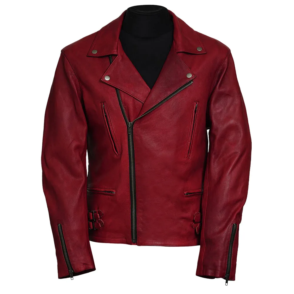 Frisco Motorcycle Easy Rider Turquoise Leather Jacket