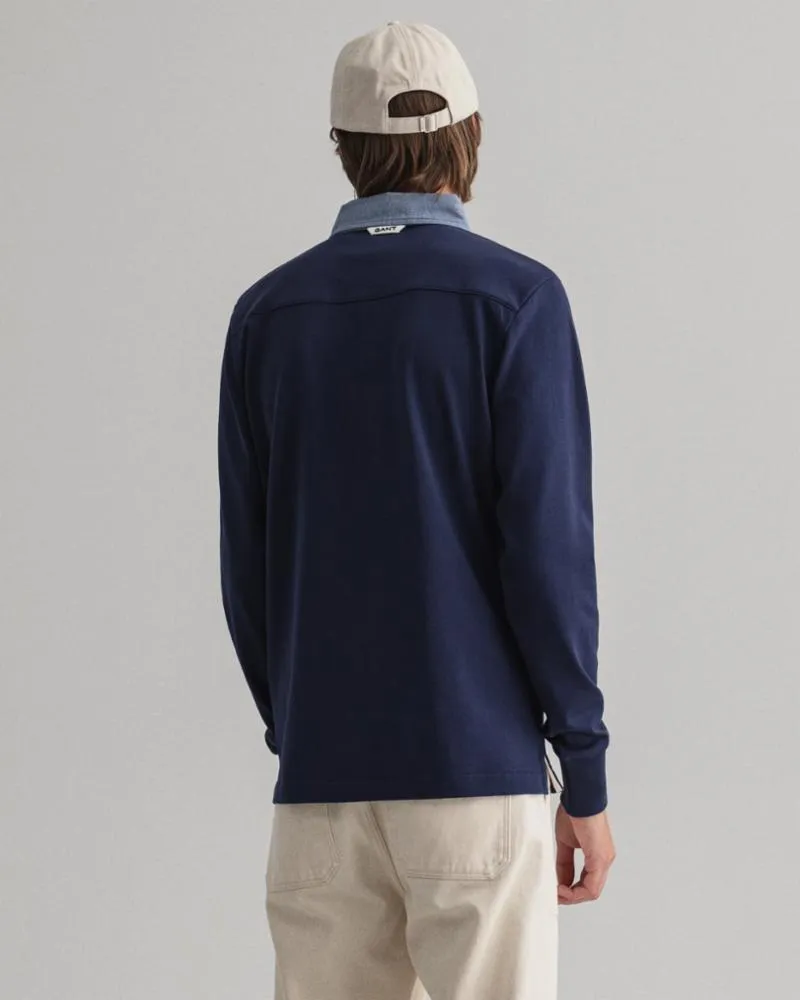 Gant Apparel Mens ORIGINAL HEAVY RUGGER 433/EVENING BLUE