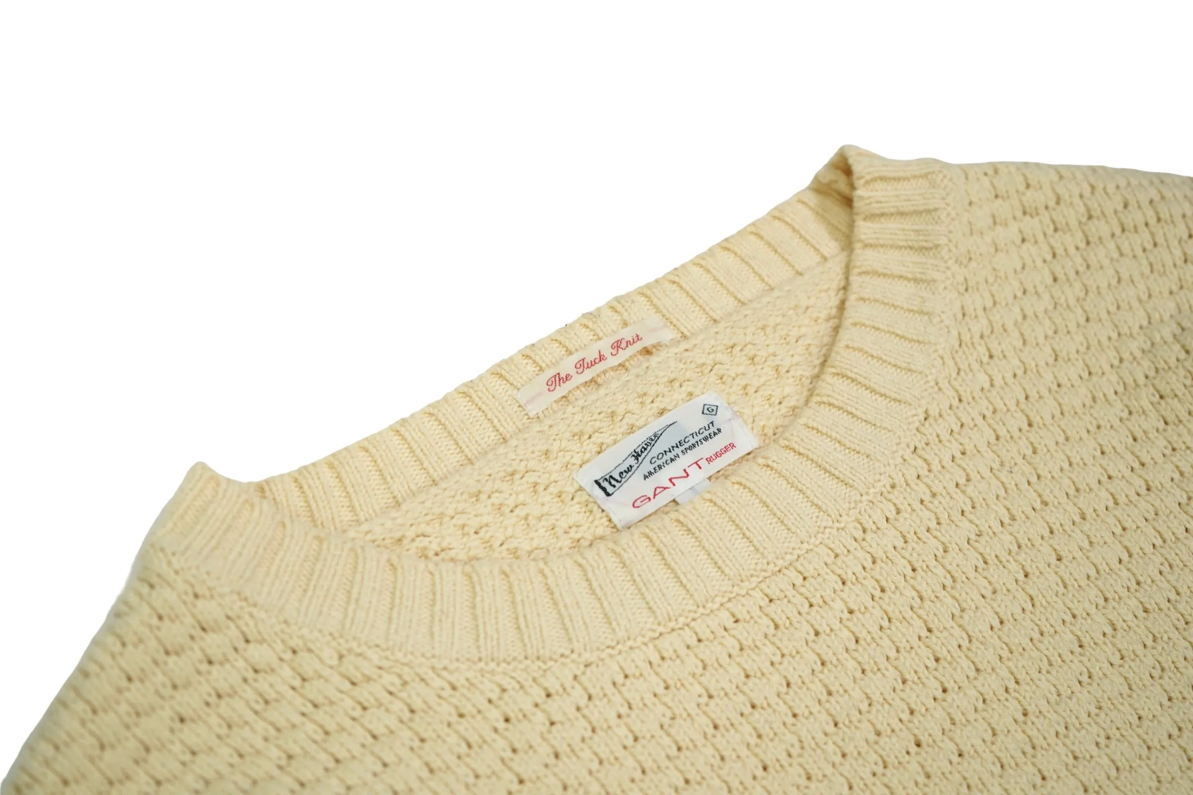 Gant Rugger - Cream Cotton Crewneck S