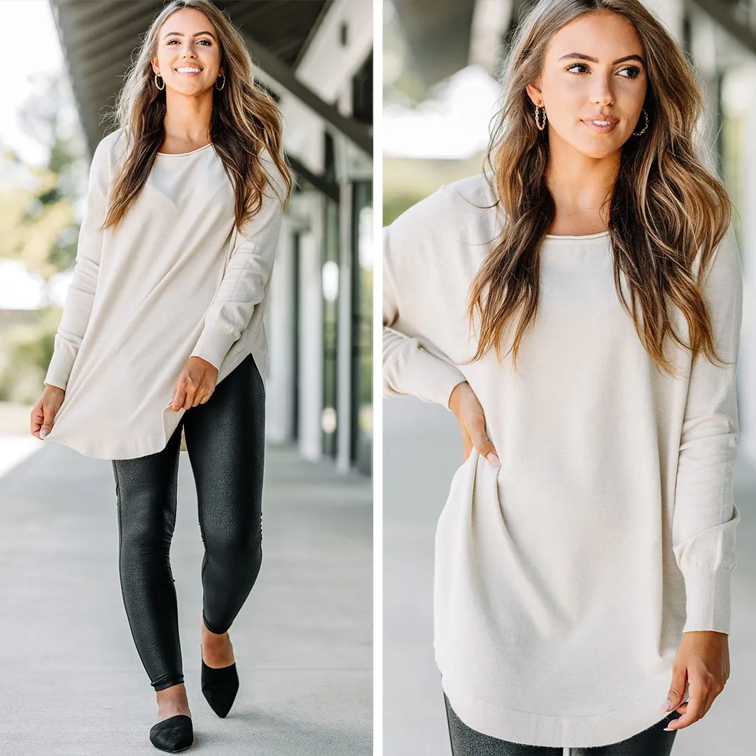 Good Girl Gone Oatmeal Brown Classic Tunic