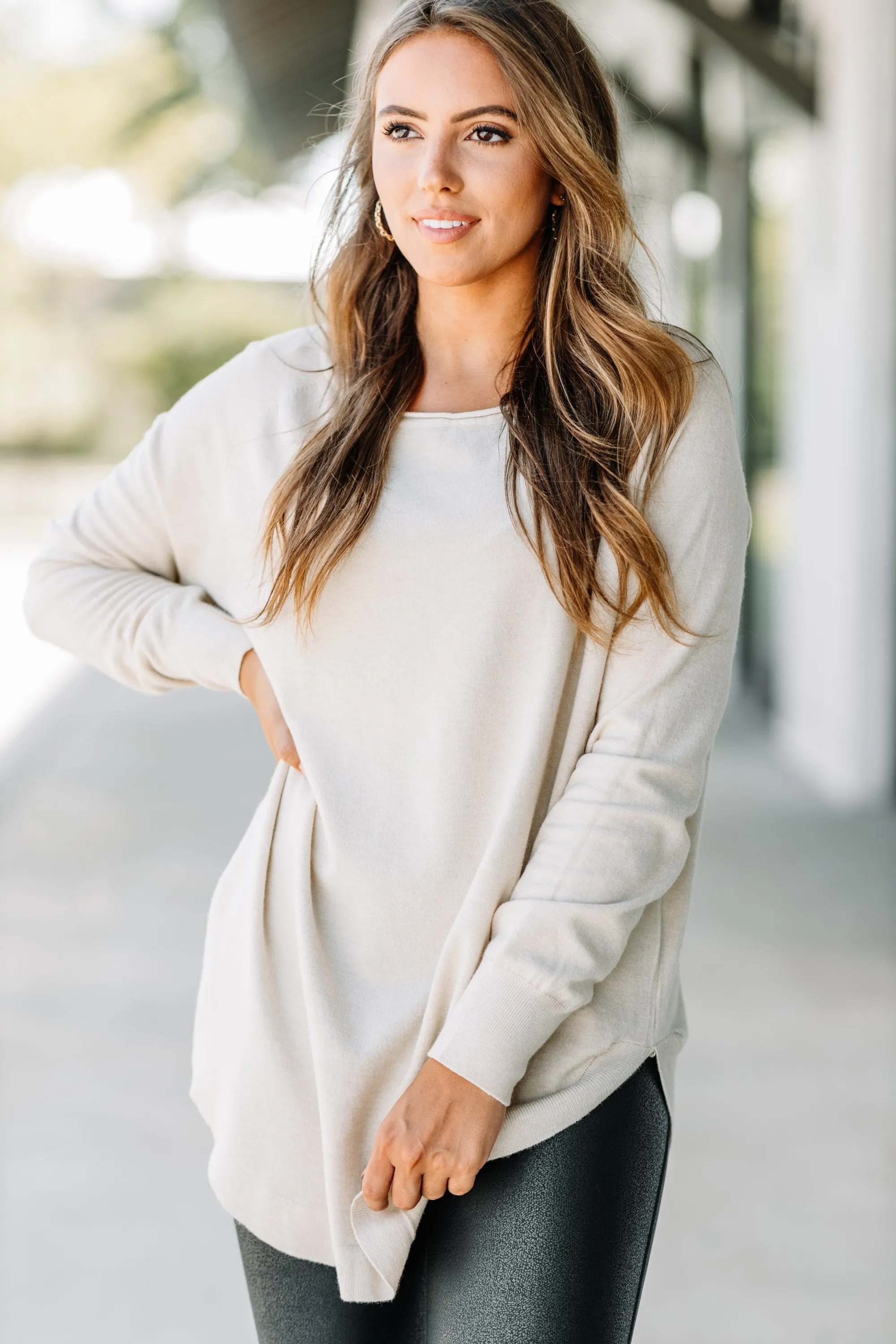 Good Girl Gone Oatmeal Brown Classic Tunic