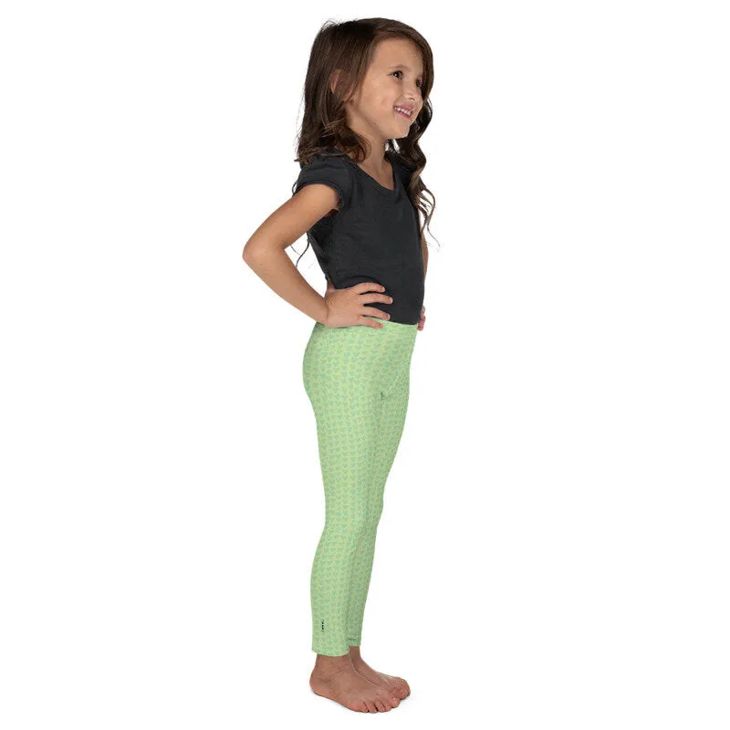Green Hearts Girls Leggings