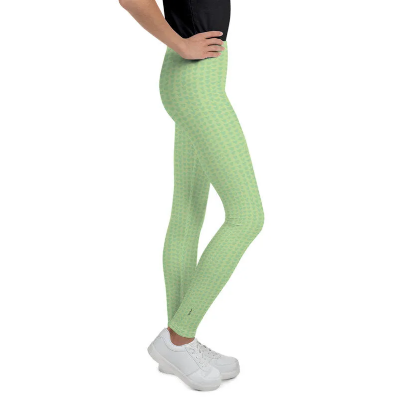 Green Hearts Girls Leggings