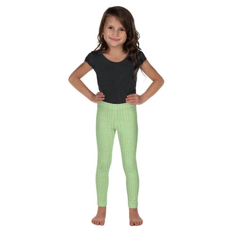 Green Hearts Girls Leggings