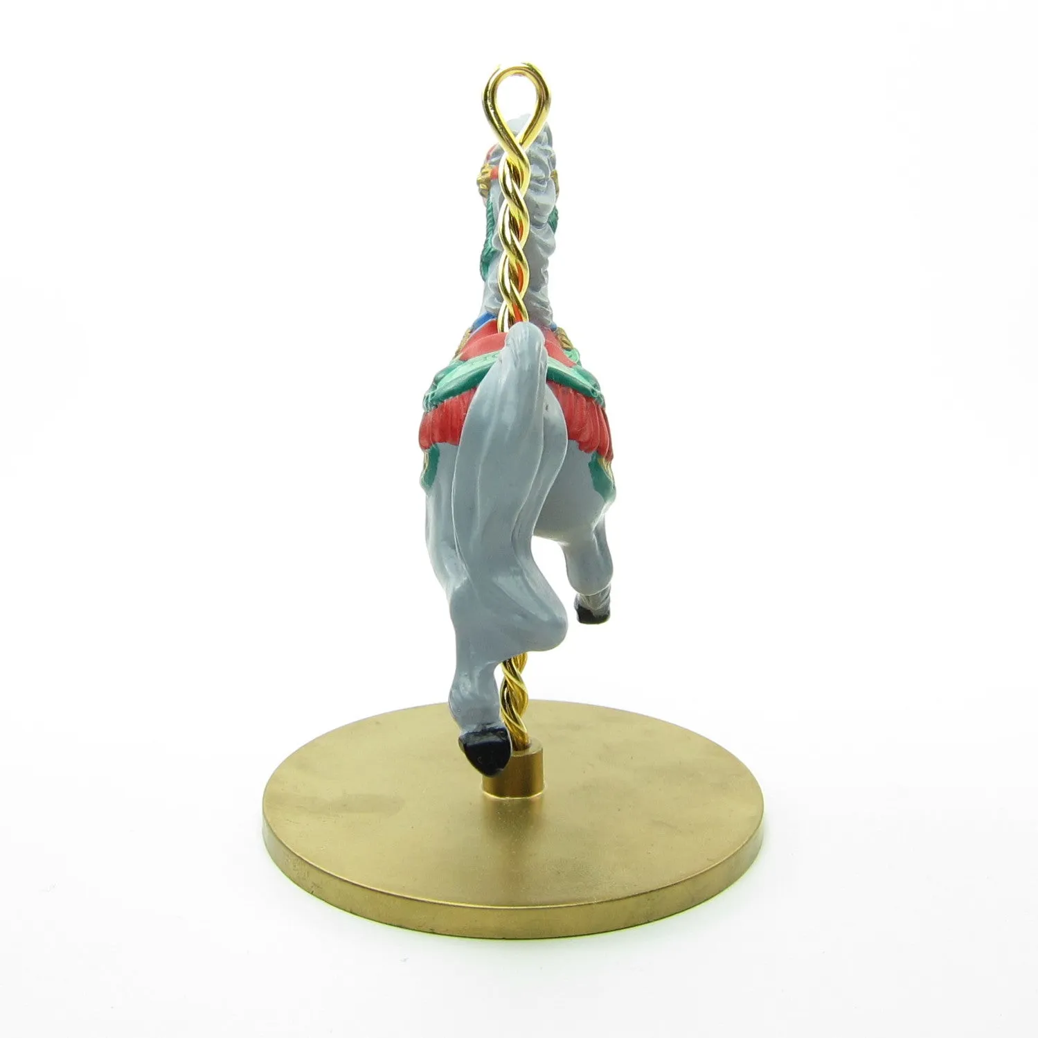 Hallmark Holly Christmas Carousel Horse Vintage 1989 Keepsake Ornament