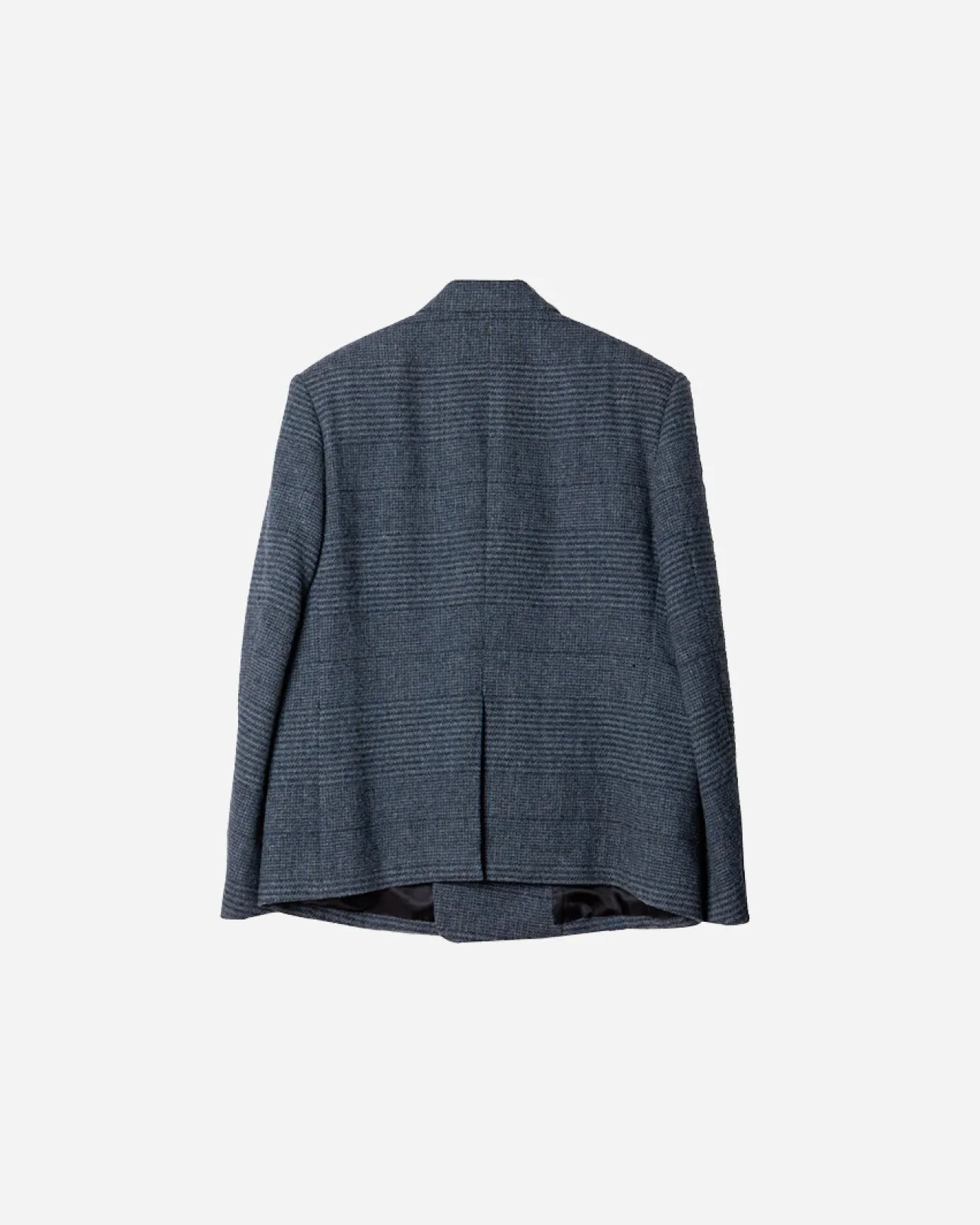 HEAVY WOOL GABARDINE DOUBLE BREASTED JACKET .10【GLEN CHECK】