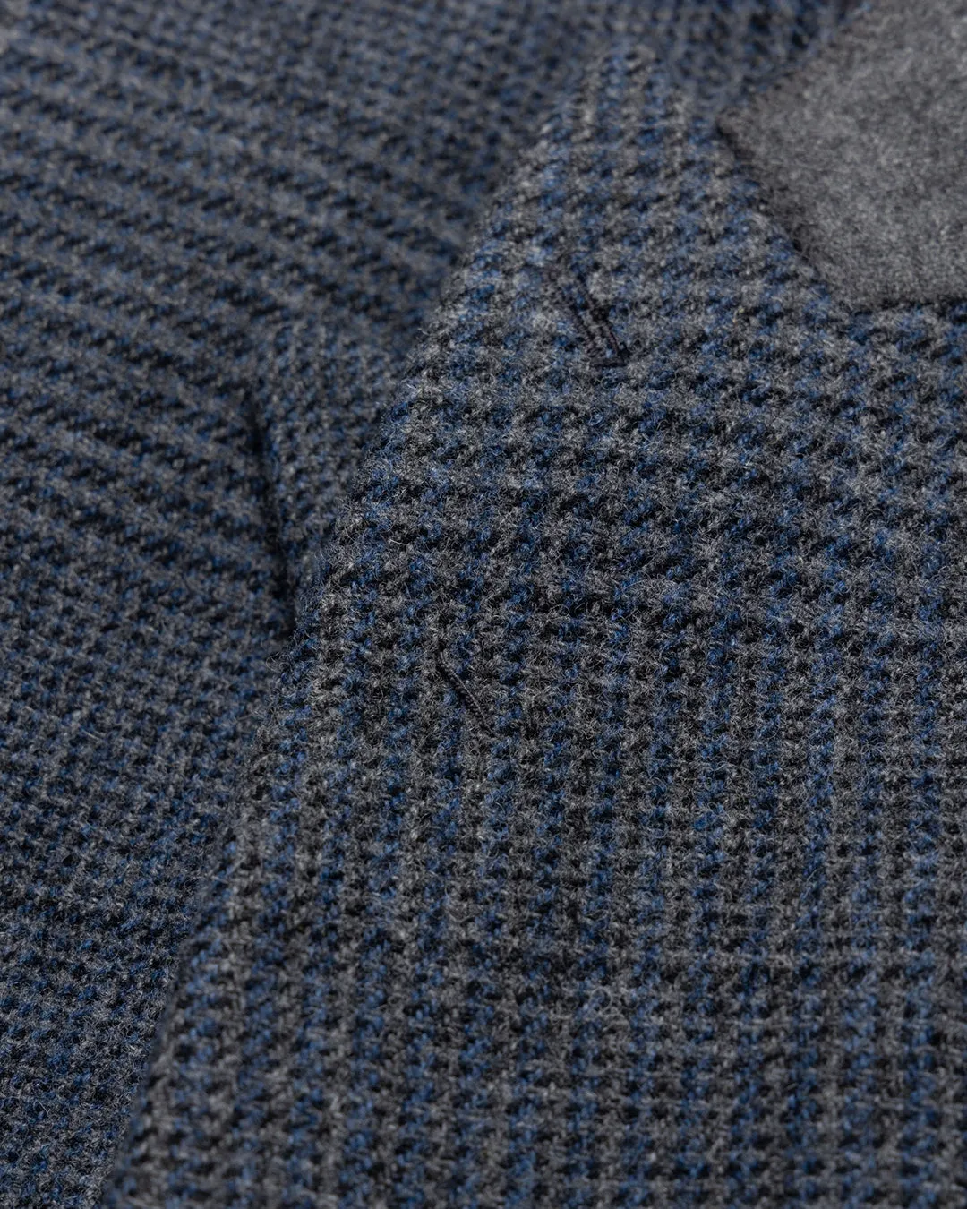 HEAVY WOOL GABARDINE DOUBLE BREASTED JACKET .10【GLEN CHECK】