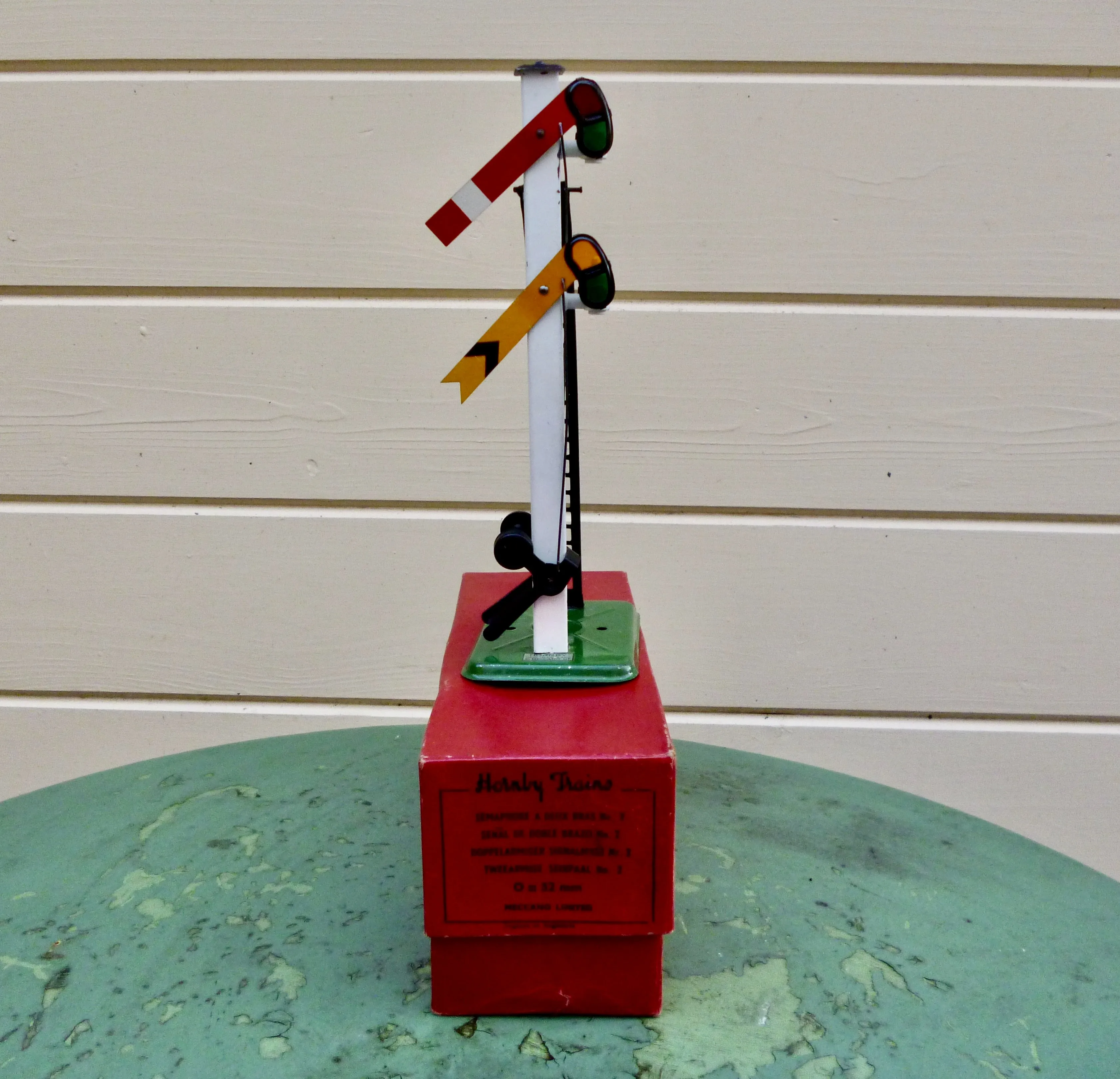 Hornby Meccano O Gauge Model Railway Double Arm No.2 Signal 42361