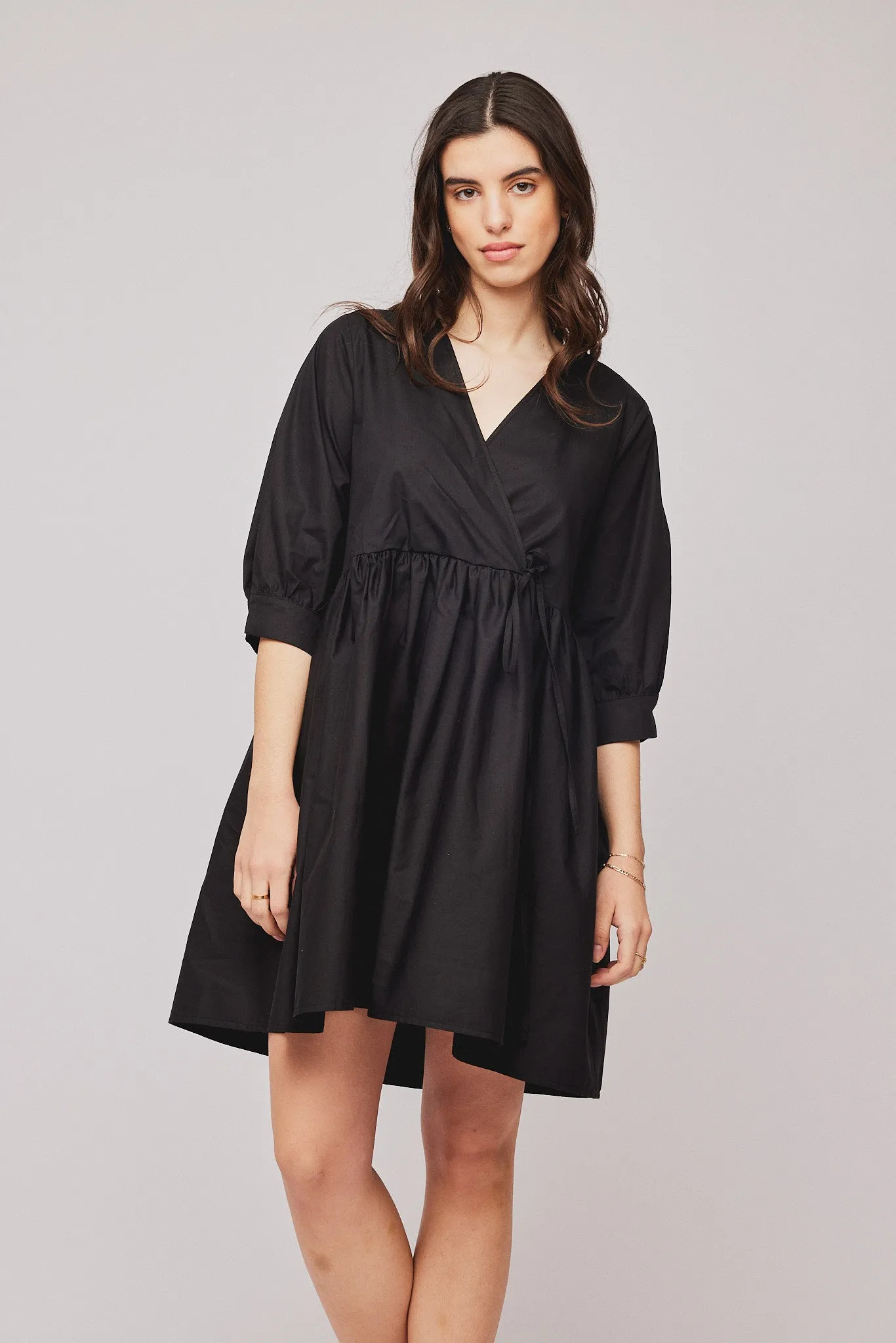 Jamie Wrap Dress - Black