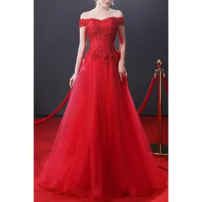 Ketty More Women Off Shoulder Sexy Evening Dress-KMWDC4442
