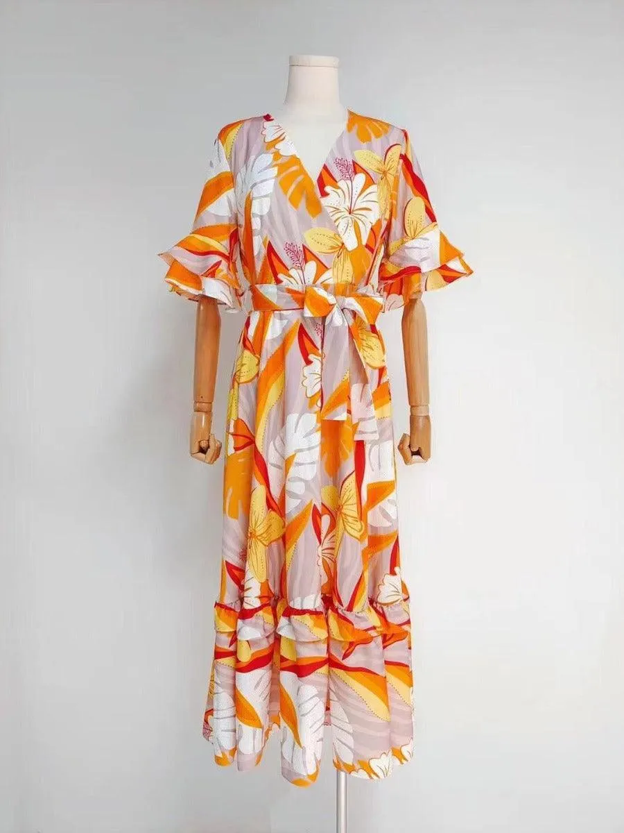 KittenAlarm - Krystine Tropical Dress