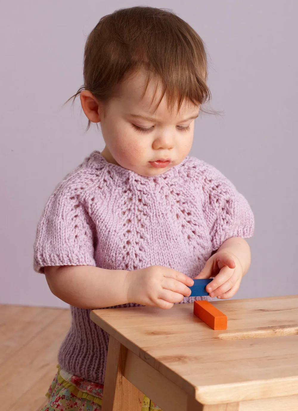 Lacy Short Sleeved Sweater Pattern (Knit)