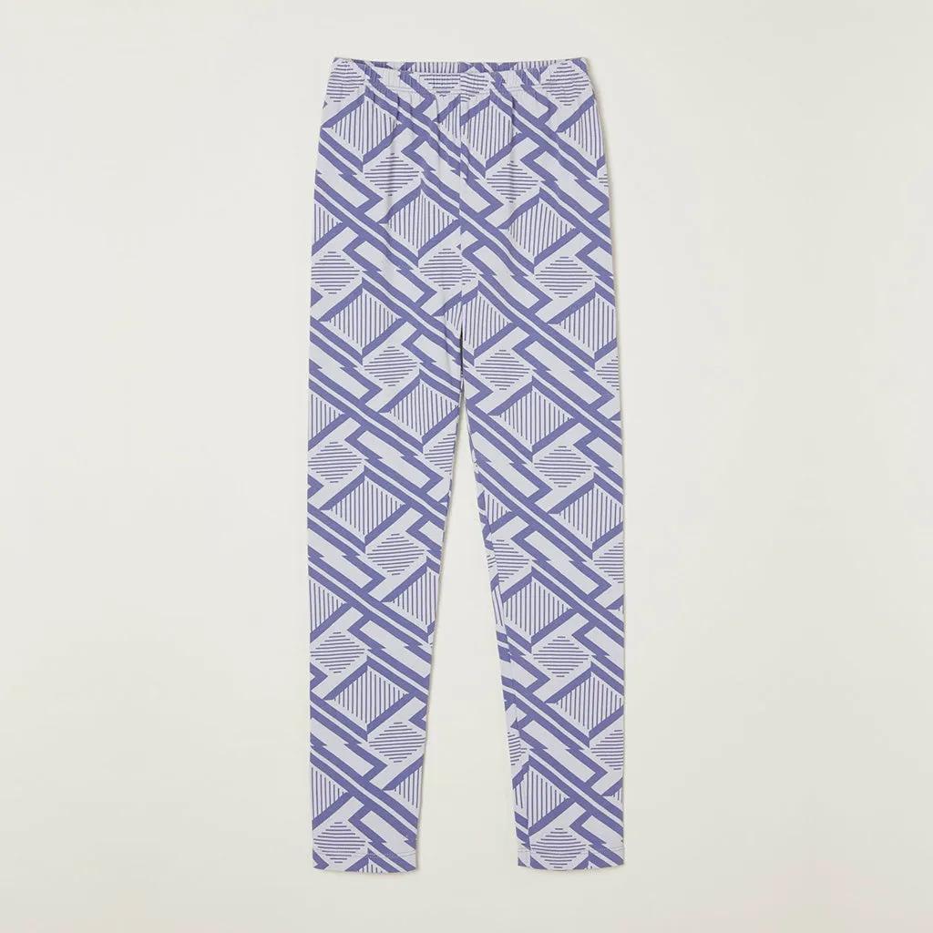Legging Dapple Grey Geo Print