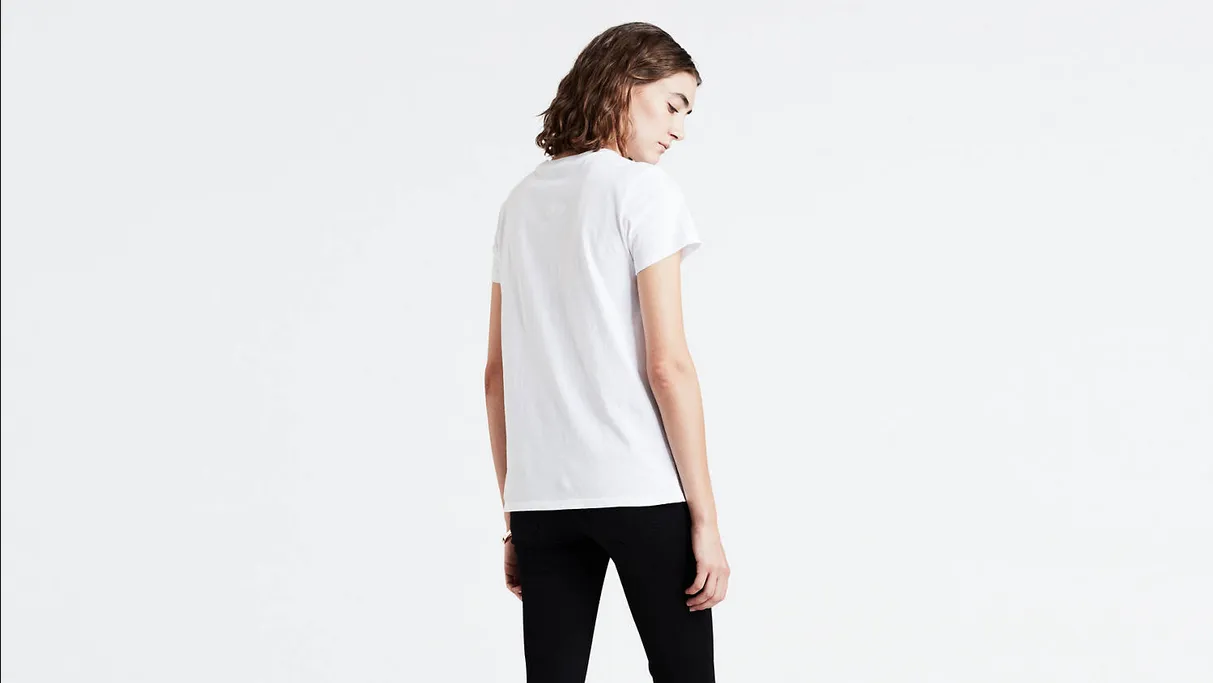 Levi's maglietta manica corta The Perfect 173690453bianco-oro