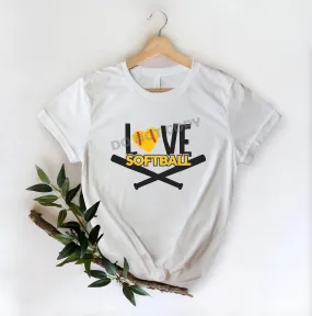 Love Softball Heart - DFT Transfer