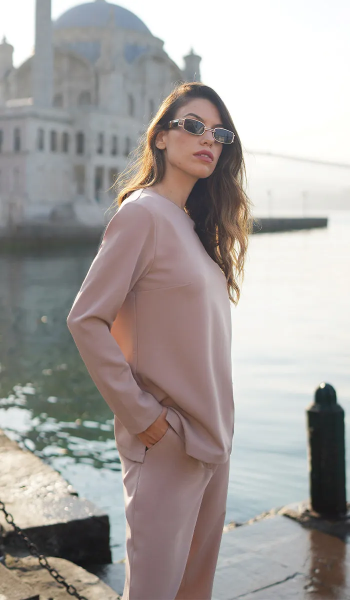Lyla Everyday Tailored Shell Top - Taupe