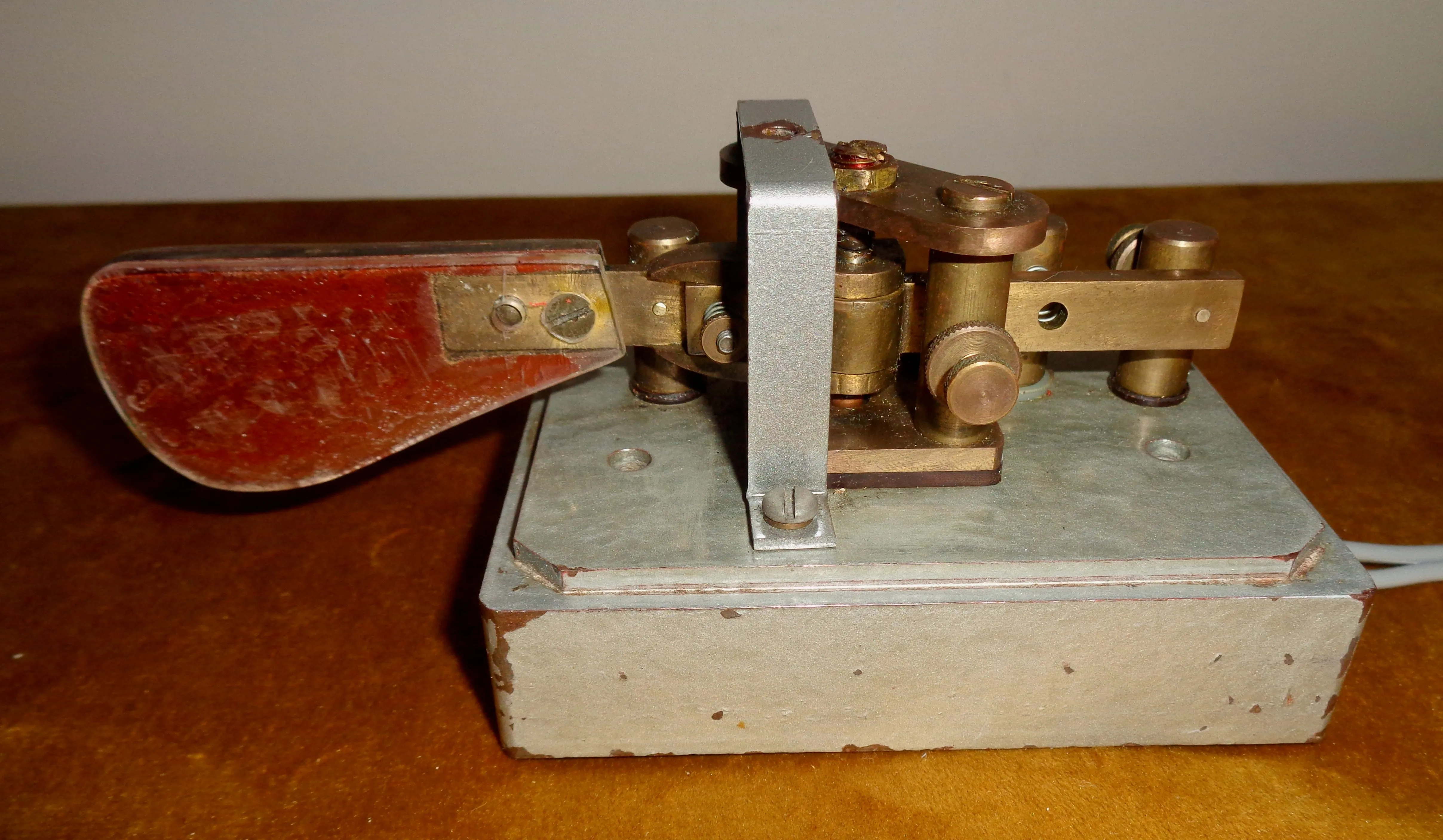 Marconi Bug/Paddle Morse Key Made For The Diplomatic Wireless Service (DWS)