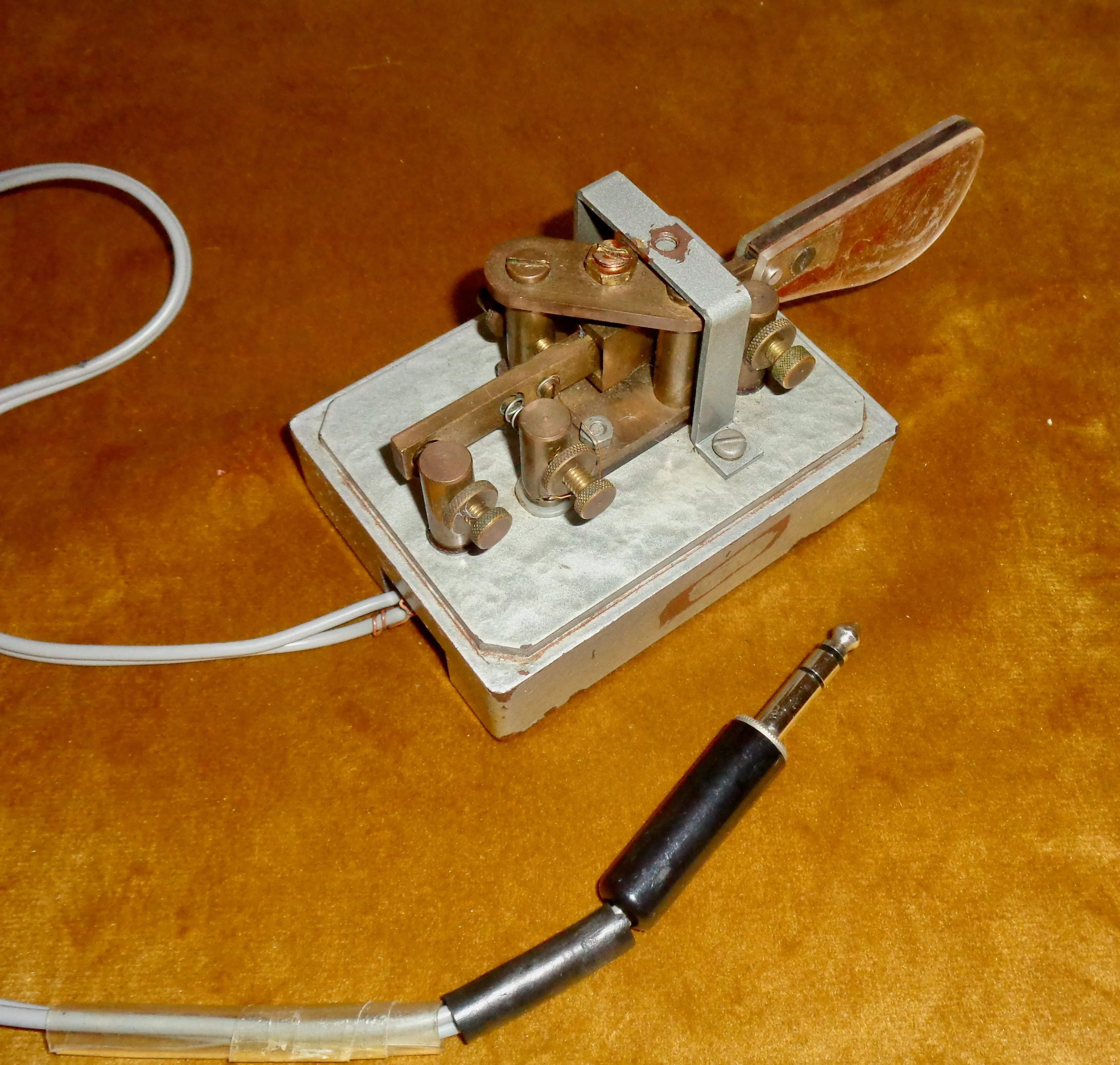 Marconi Bug/Paddle Morse Key Made For The Diplomatic Wireless Service (DWS)