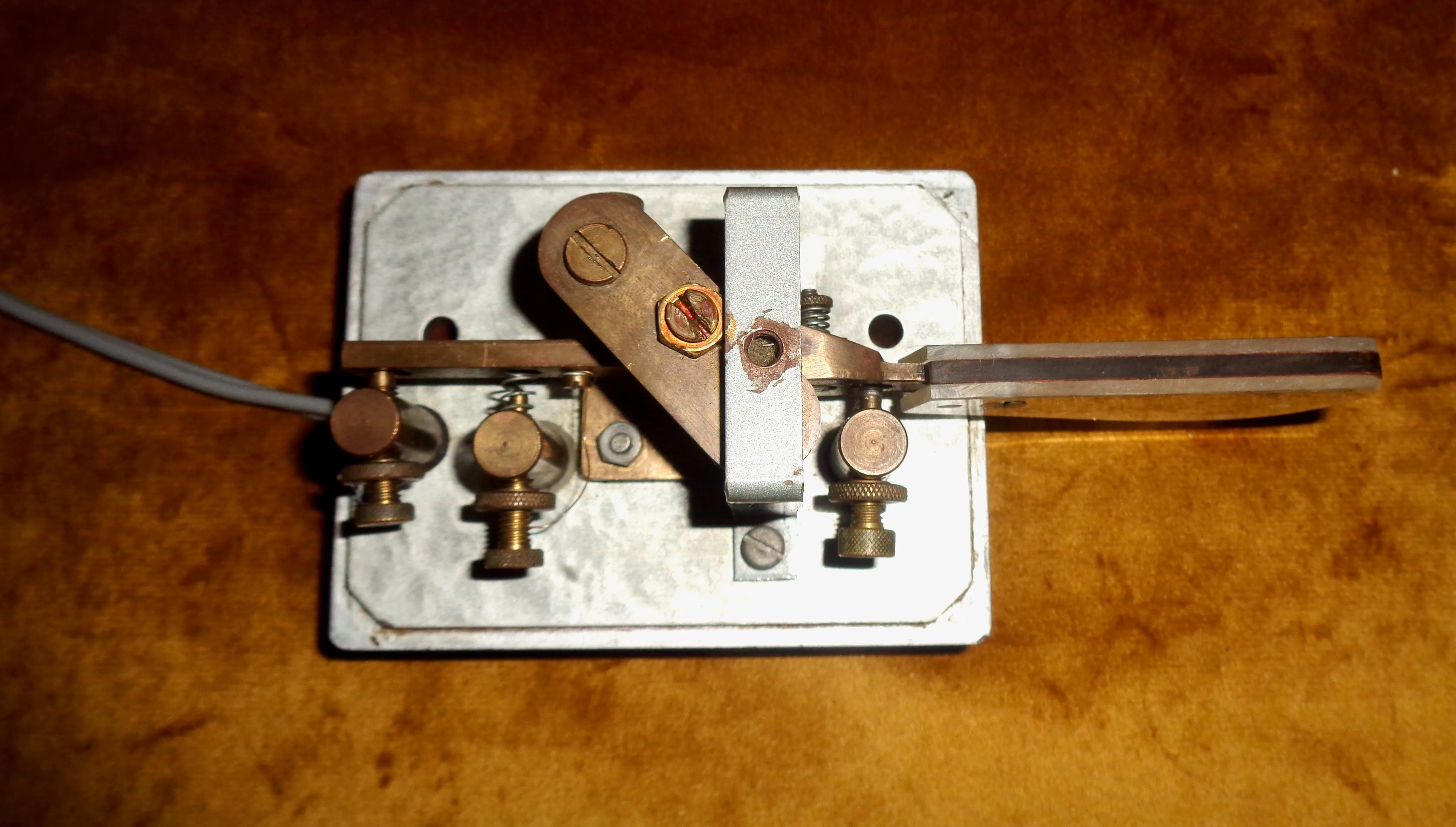 Marconi Bug/Paddle Morse Key Made For The Diplomatic Wireless Service (DWS)