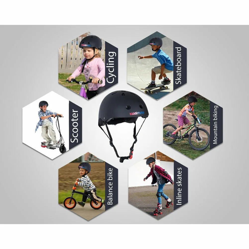 Matte Black Bicycle Helmet