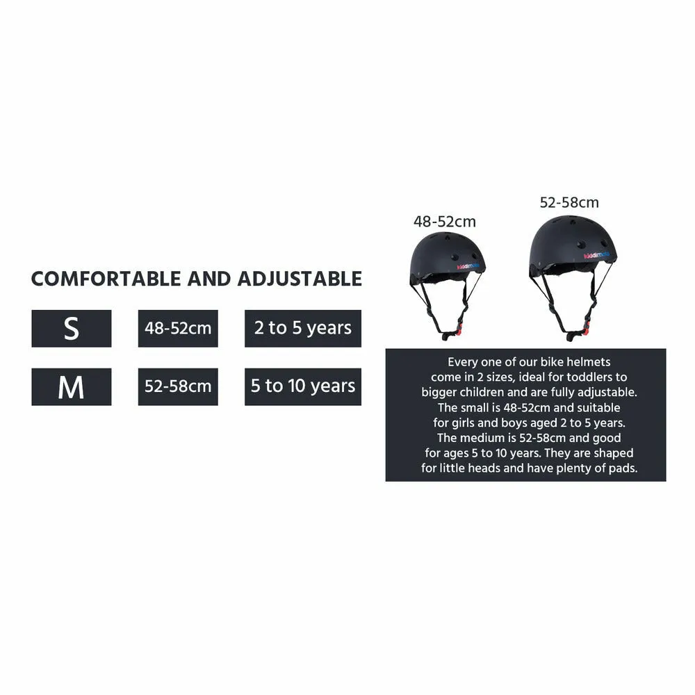 Matte Black Bicycle Helmet