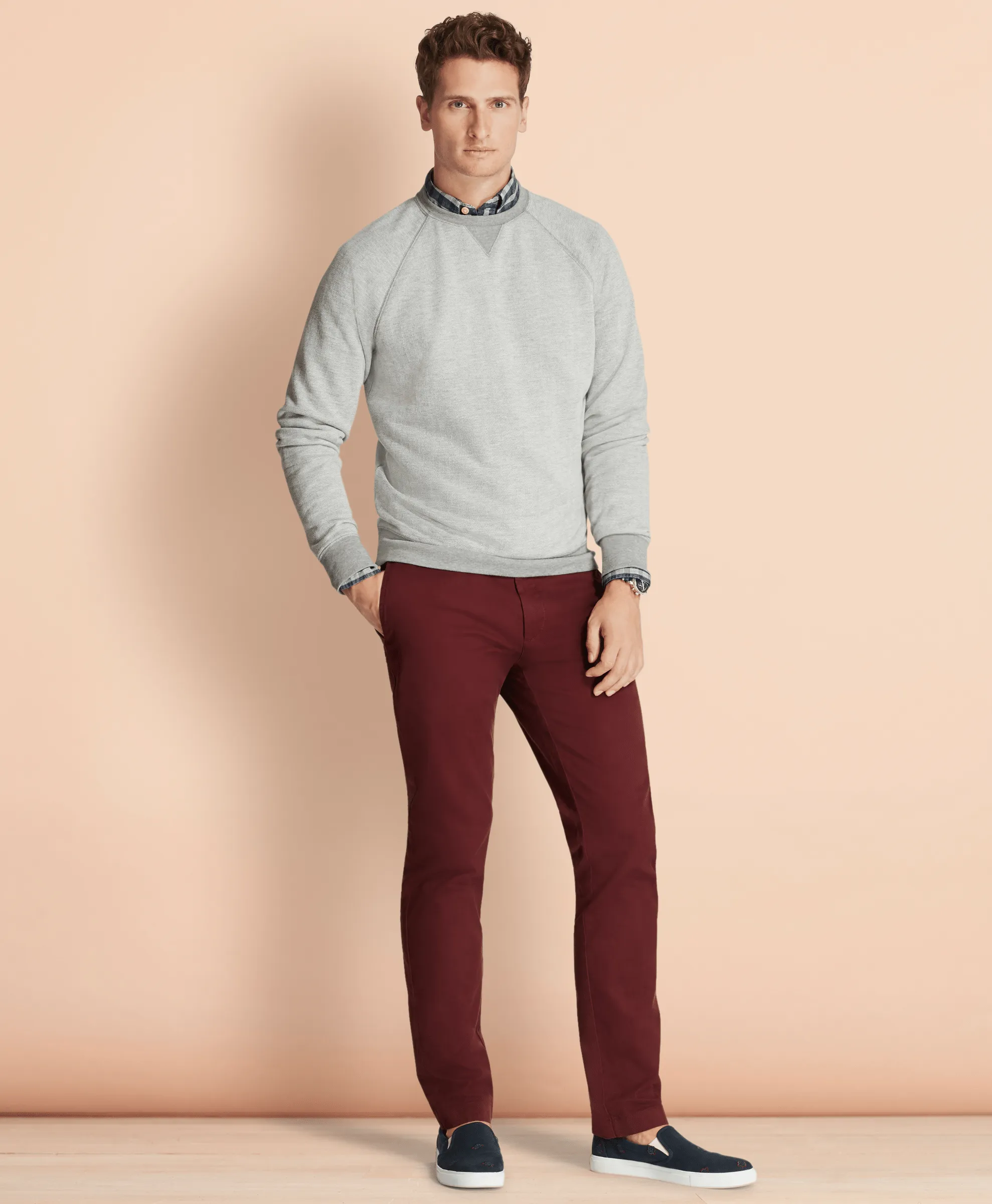 MENS CASUAL TROUSERS CBT RF SLIM CHINO BROOKSBURG - 000100091767 062 38-34