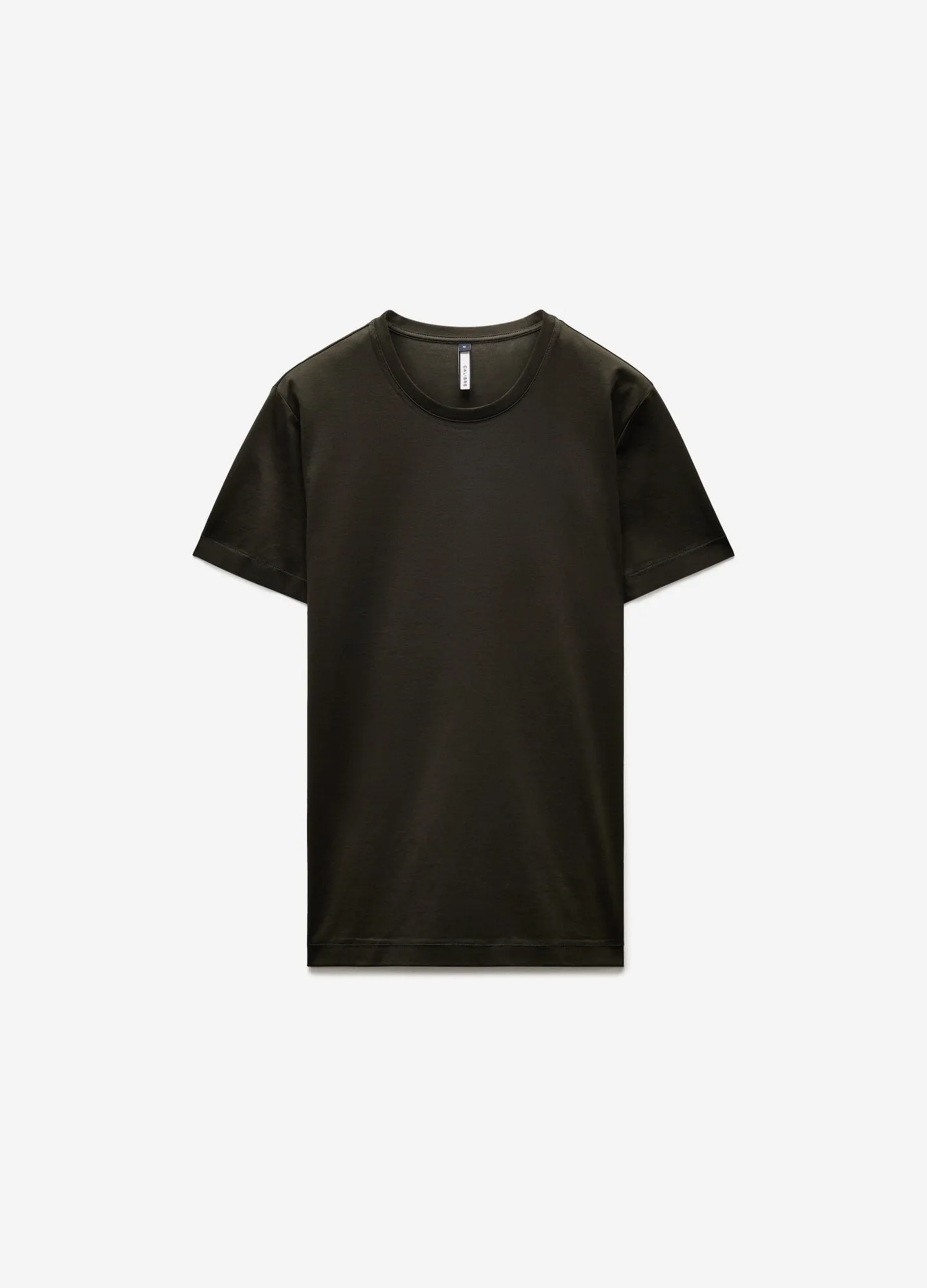 Mercerised Crew T-shirt Army Green