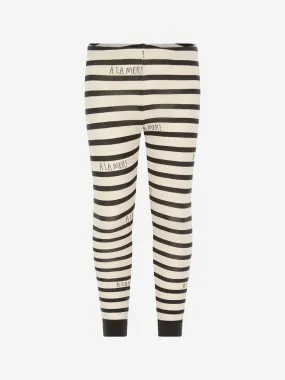 Mini Rodini Kids Cotton Striped Leggings