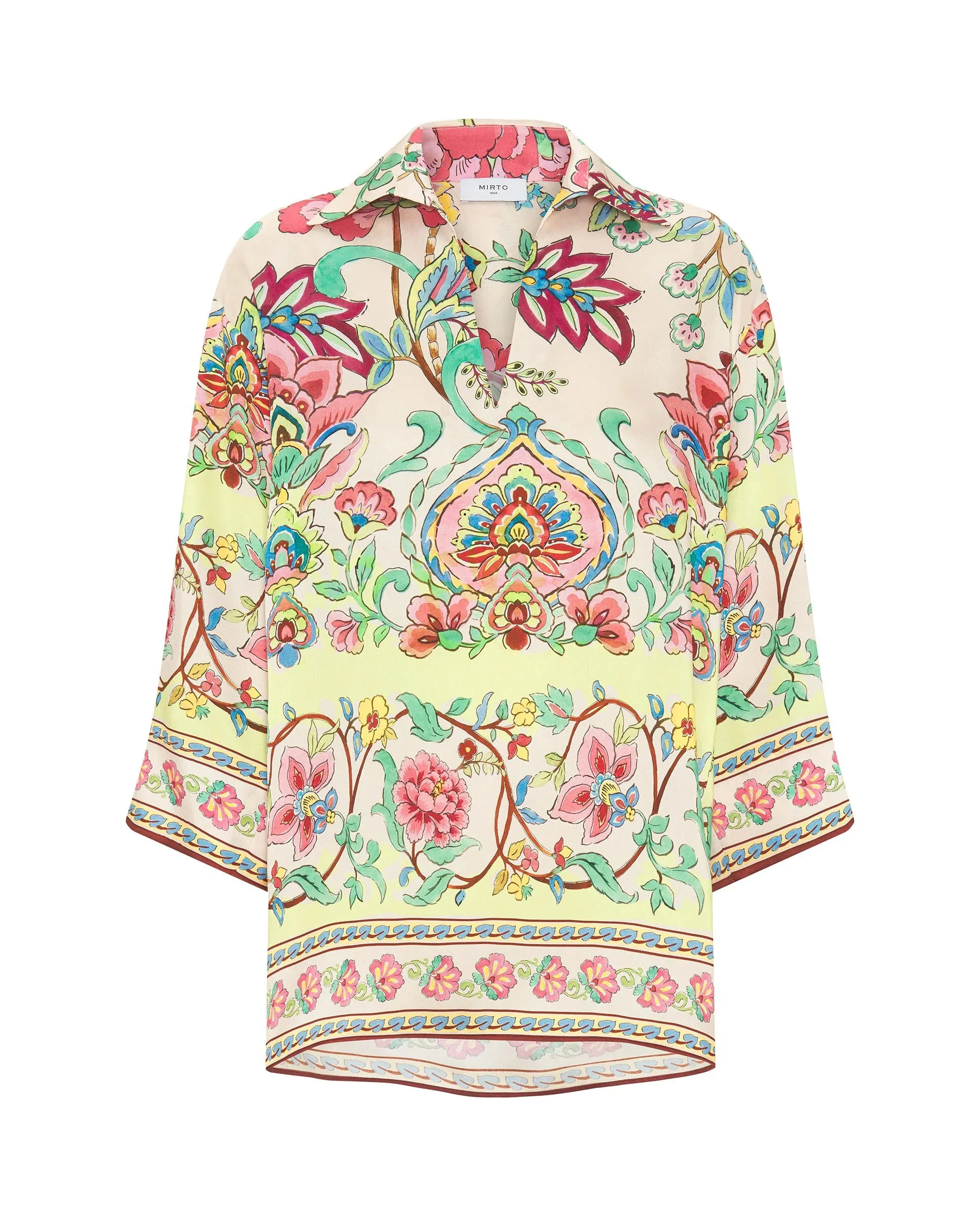 MIRTO 1956 - FLUID BLOUSE MULTICOLOR FLORAL