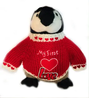 My First Love Penguin Plush (10" Tall)