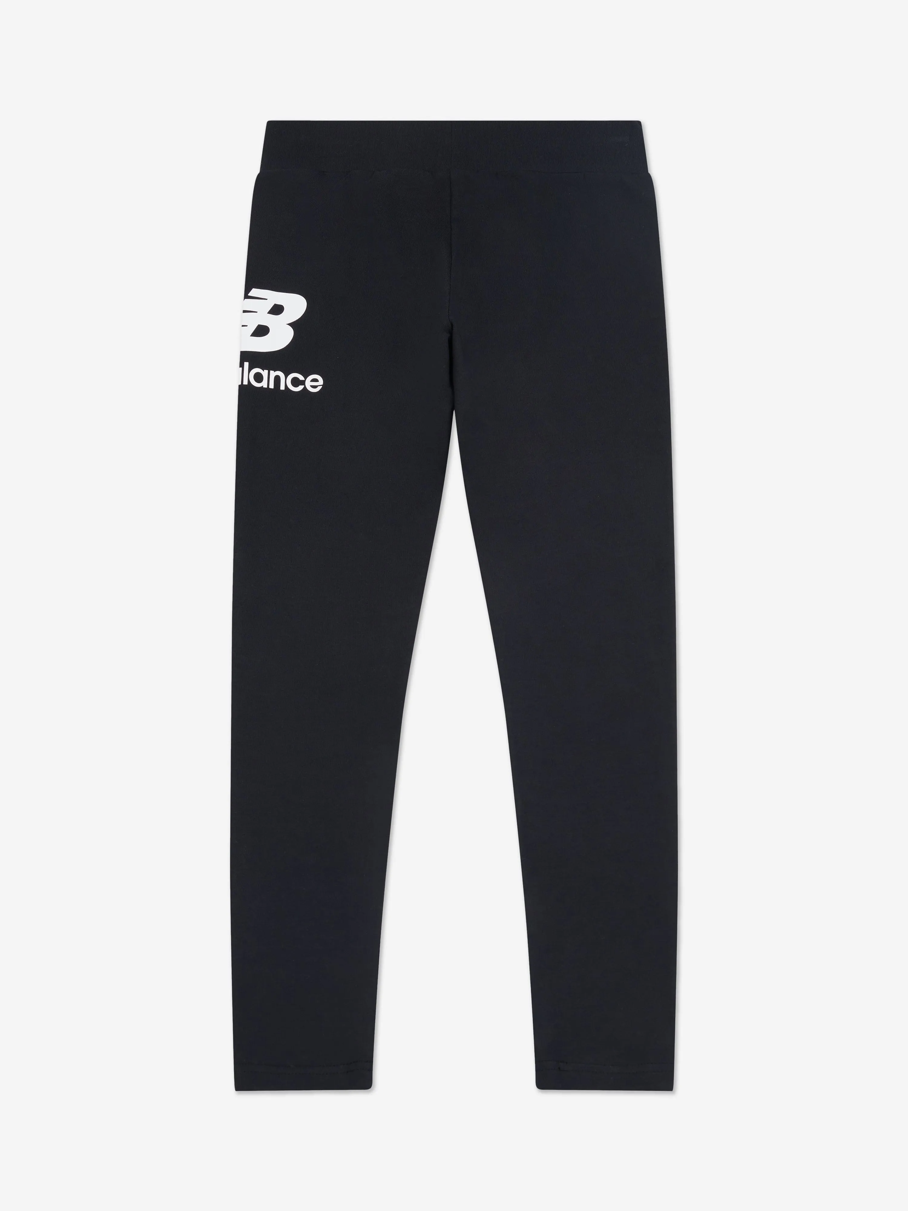 New Balance Girls Stacked Logo Leggings in Black
