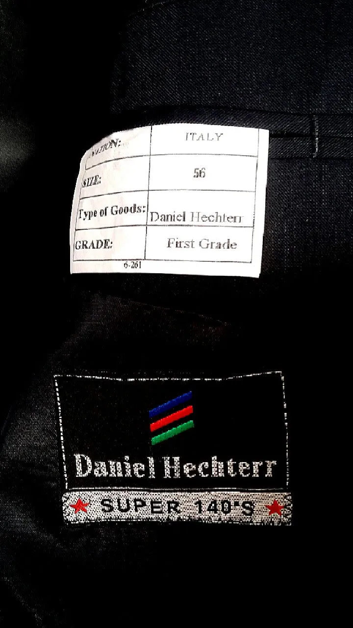 New- Daniel Hechterr- Navy Super 140's Wool 4B Blazer- size (56) 46R