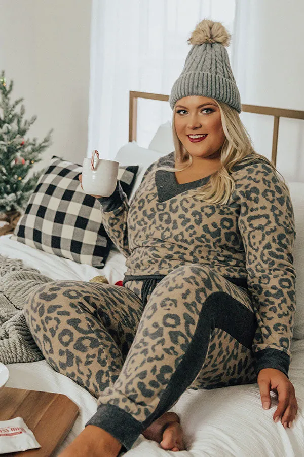 New Obsession Leopard Joggers Curves