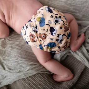 Newborn Wipeable Nappy | Feline Good