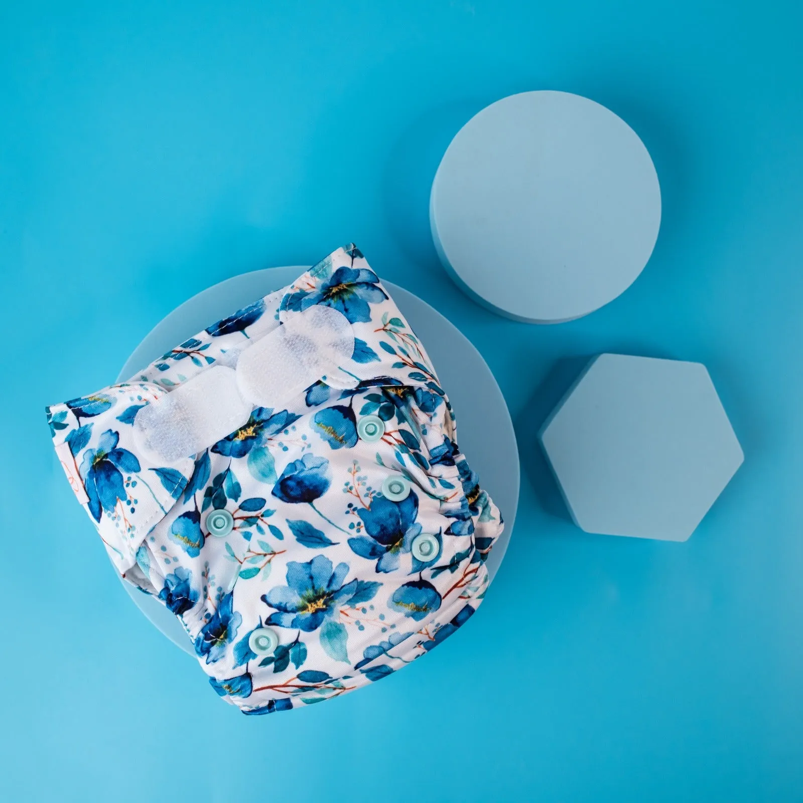 Newborn Wipeable Nappy | Ocean Meadow