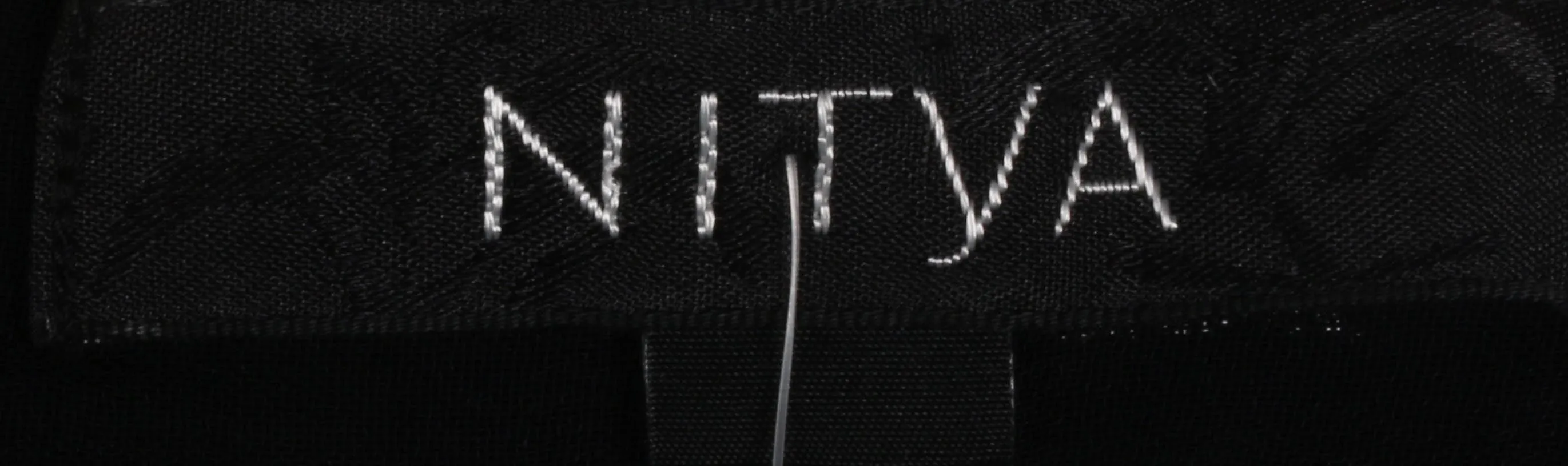 Nitya black top with long line floaty fabric size 12/14
