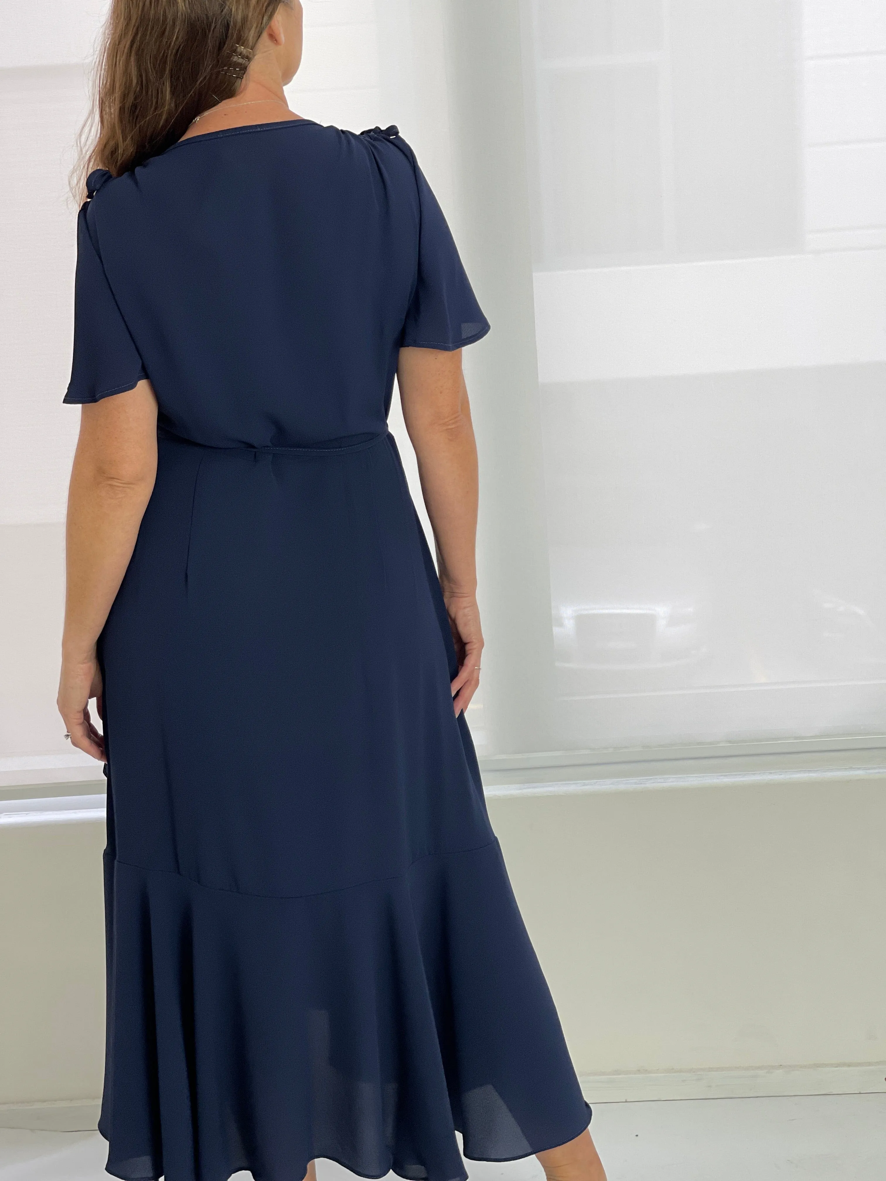 Obelle Navy Wrap Dress