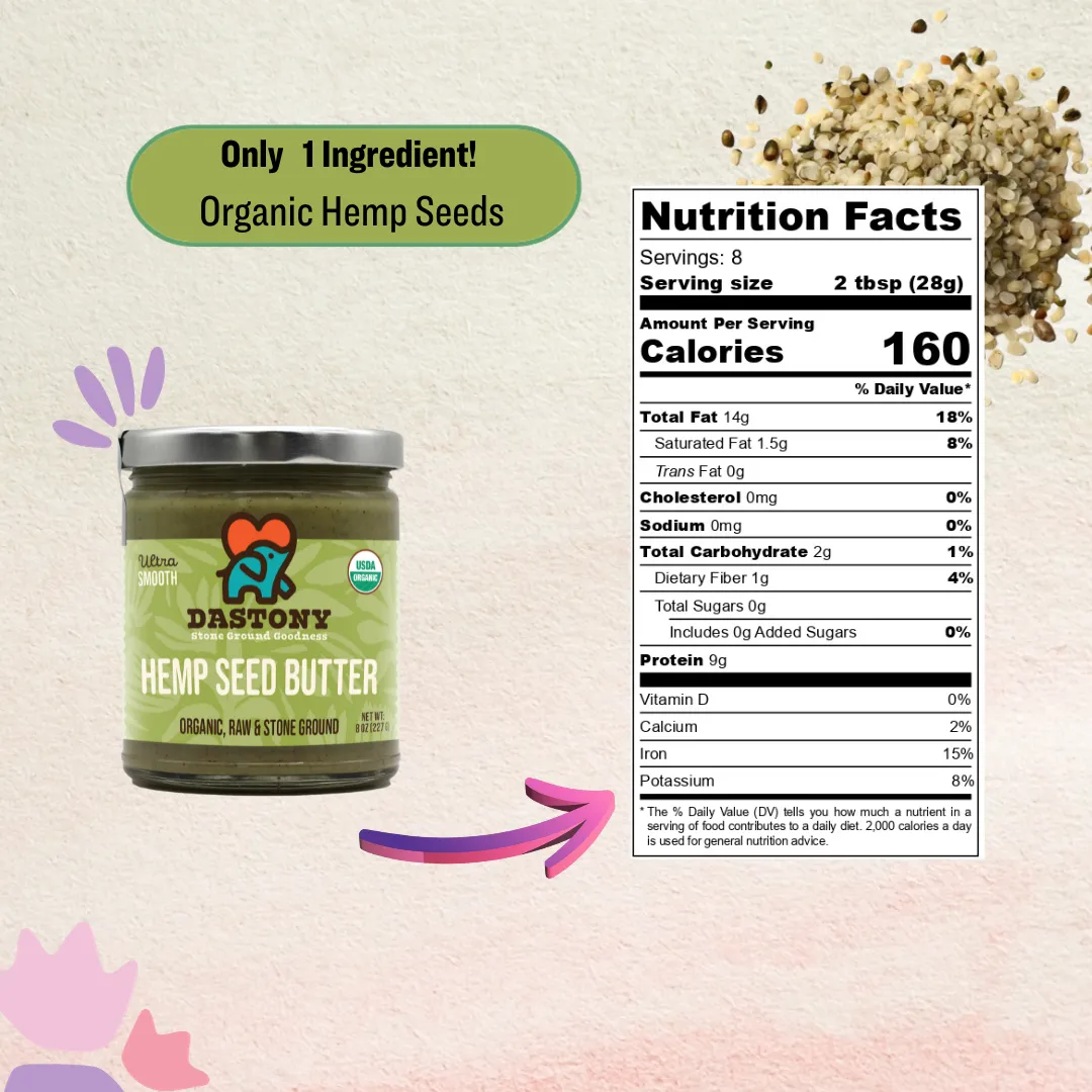 Organic Raw Hemp Seed Butter