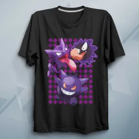 PKMN Gengar Haunter Ghastly T Shirt Anime Shirt