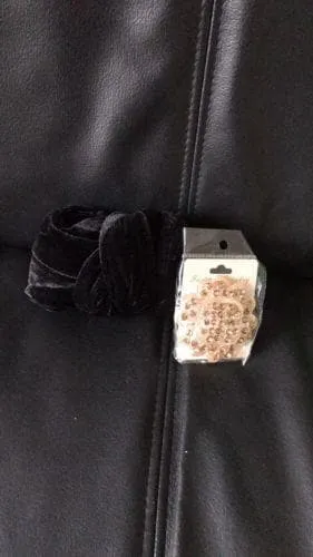 Plain Small Velvet Turban Head Wrap (Single wrap) With Brooch